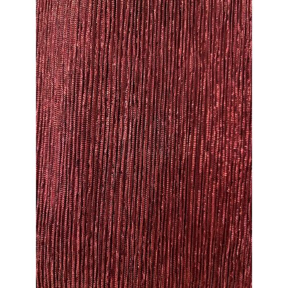 NWT M MISSONI Rust Maroon Metallic Lame Pencil Straight Zip Party IT 40 US 4 - Picture 2 of 11